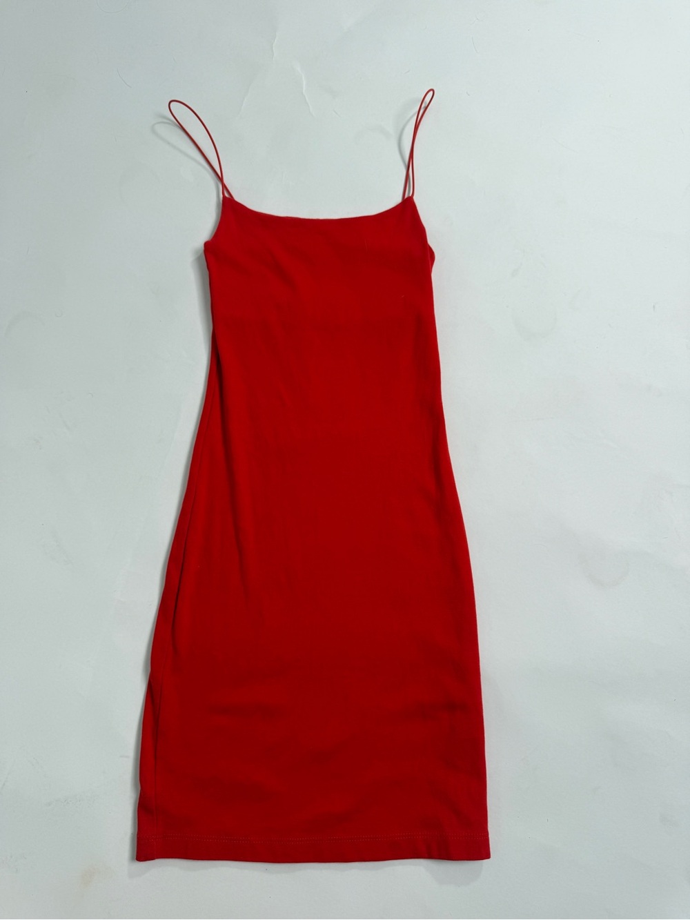 Zara Red Spaghetti Strap tight mini dress